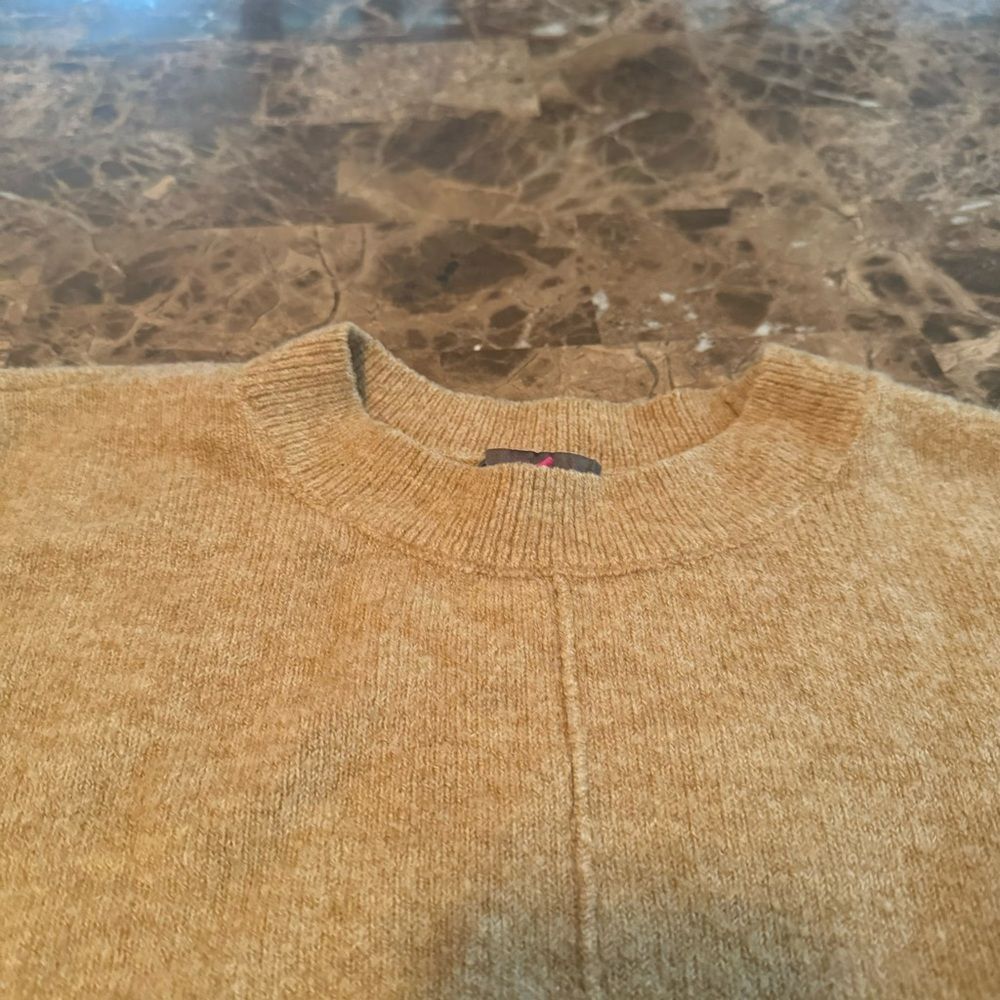 Vince Camuto Women's Center Seam Warm & Cozy Crewneck Sweater Latte Heather XL - Picture 7 of 9